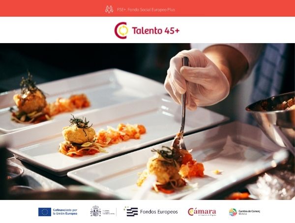 Talento 45+: Curso ayudante de cocina